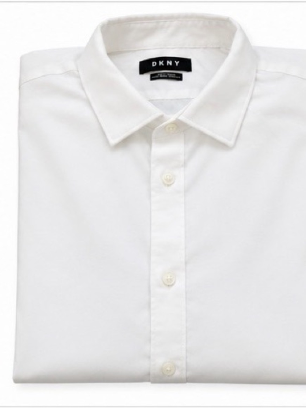 DKNY Men’s White Button-Up Dress Shirt